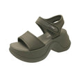 Women's 7.5cm Wedge Platform Sandals | Open Toe Beach Shoes Wedge Platform Sandals Axl Army Green 39