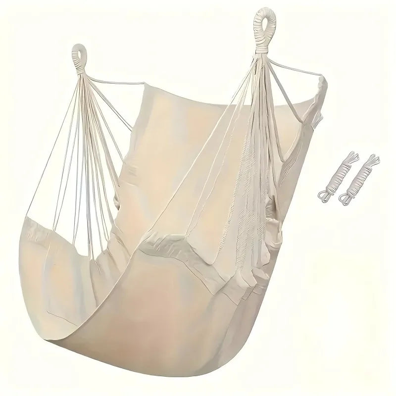 Hanging Basket Swing Chair – Indoor Outdoor Cotton Swing Bed Hanging Swing Chair Axl