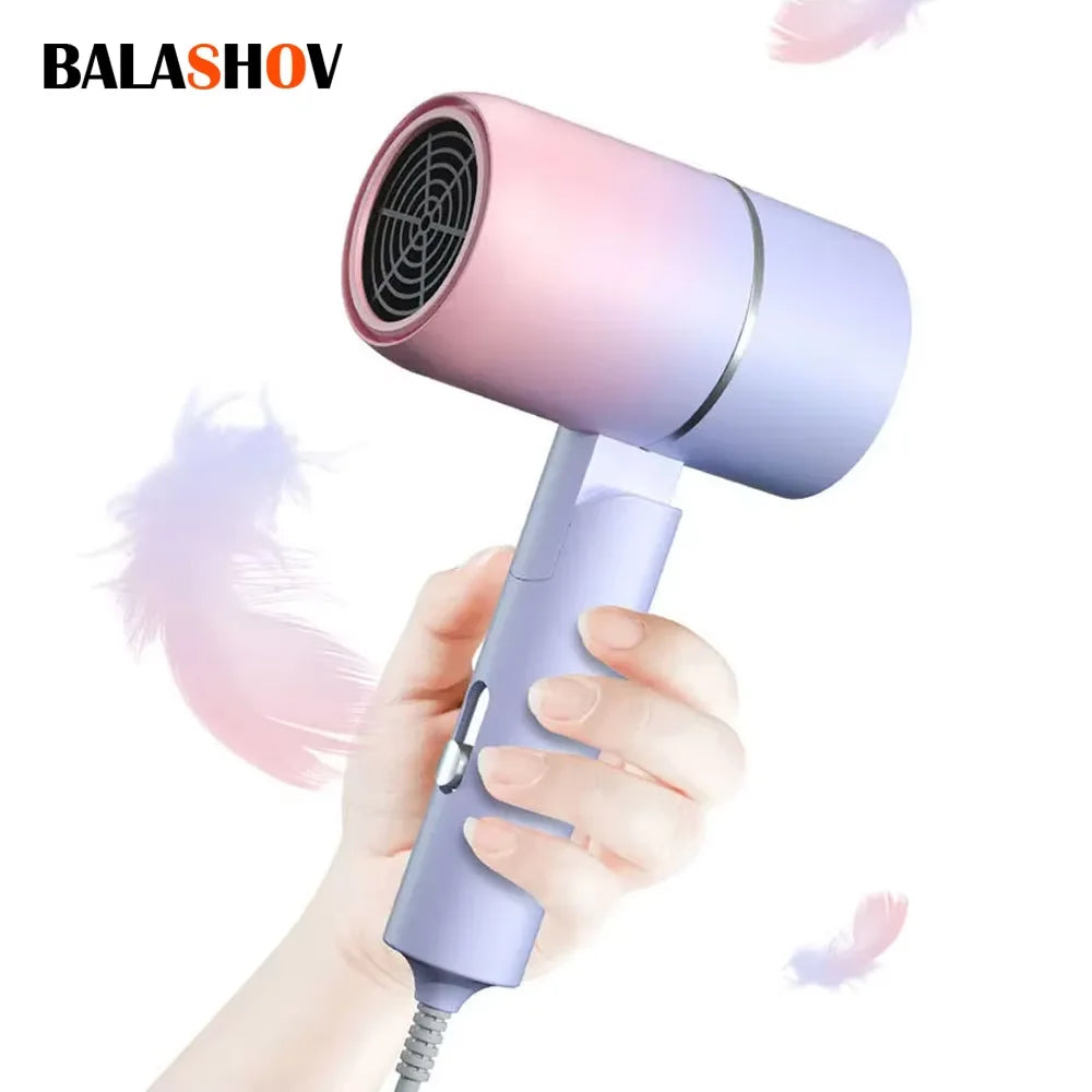 BALASHOV Mini Folding Hair Dryer 750W Travel Blow Dryer + Bag Travel Hair Dryer Axl