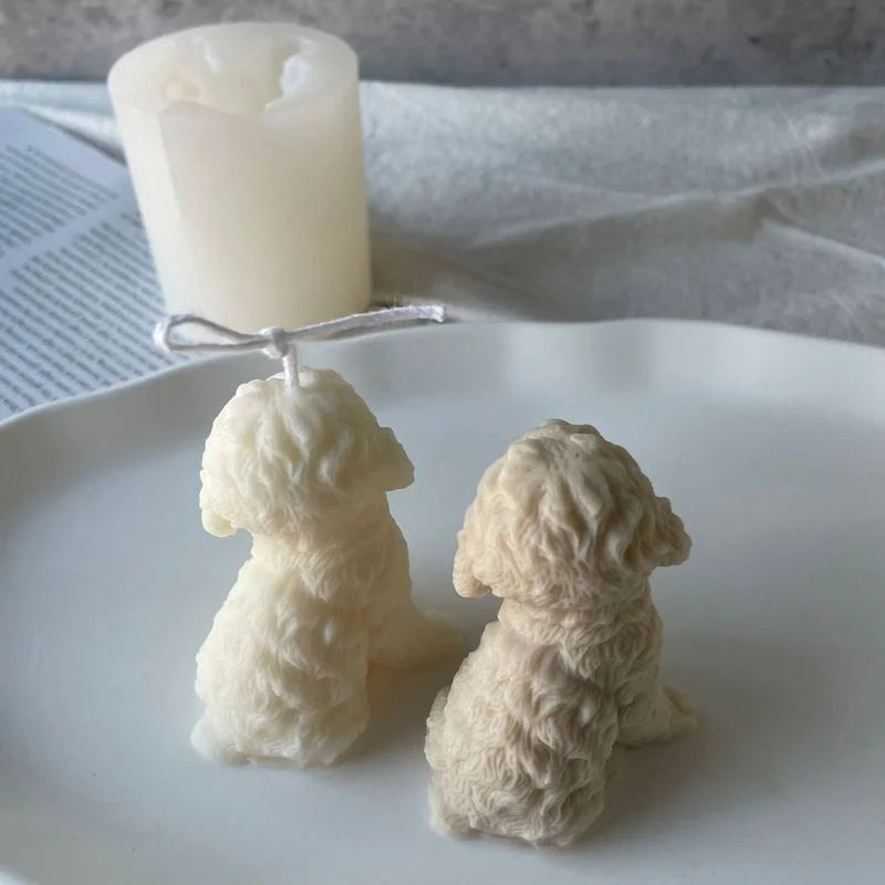 Teddy Dog Head Silicone Candle Mold – DIY Soap & Resin Mould Silicone Craft Mold Axl