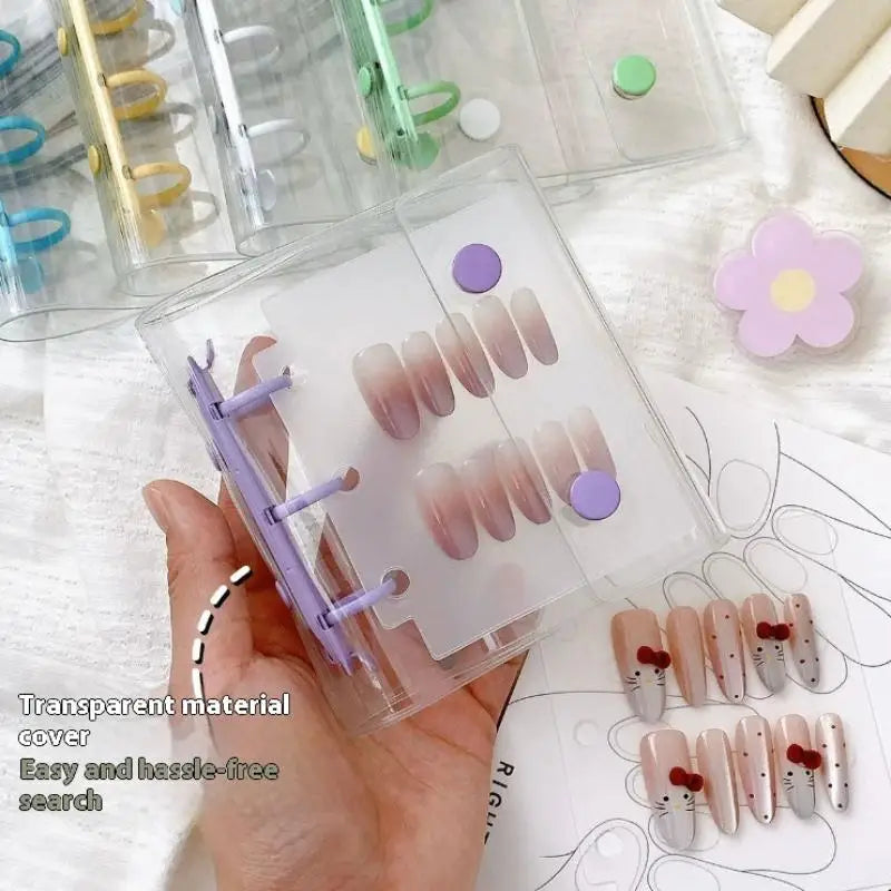Fake Nail Storage Book – Display Board & DIY Album Organizer Nail Art Organizer Axl
