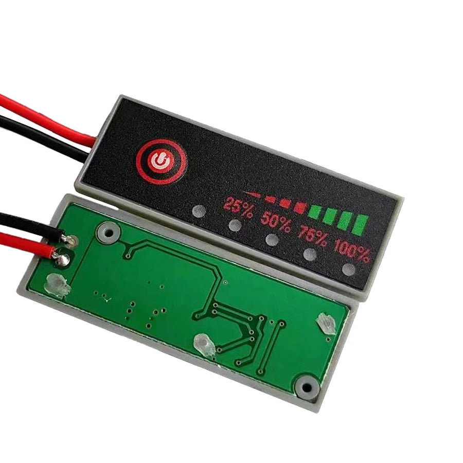 LiPo Battery Capacity Indicator 1S–7S | 5-LED Voltage Tester Battery Capacity Indicator Axl