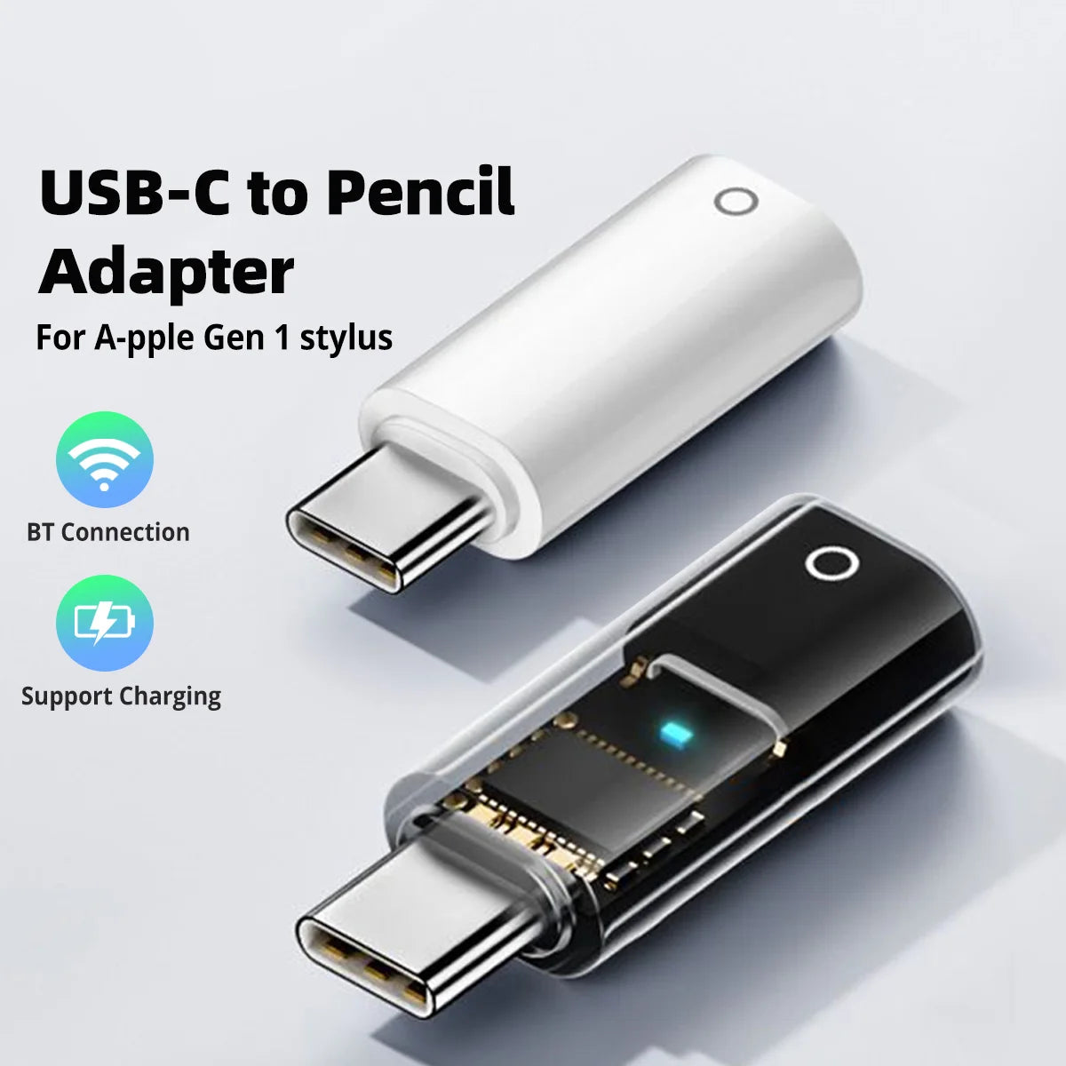 USB-C to Lightning Adapter for Apple Pencil 1st Gen | iPad 10 Stylus Charger Adapter Axl
