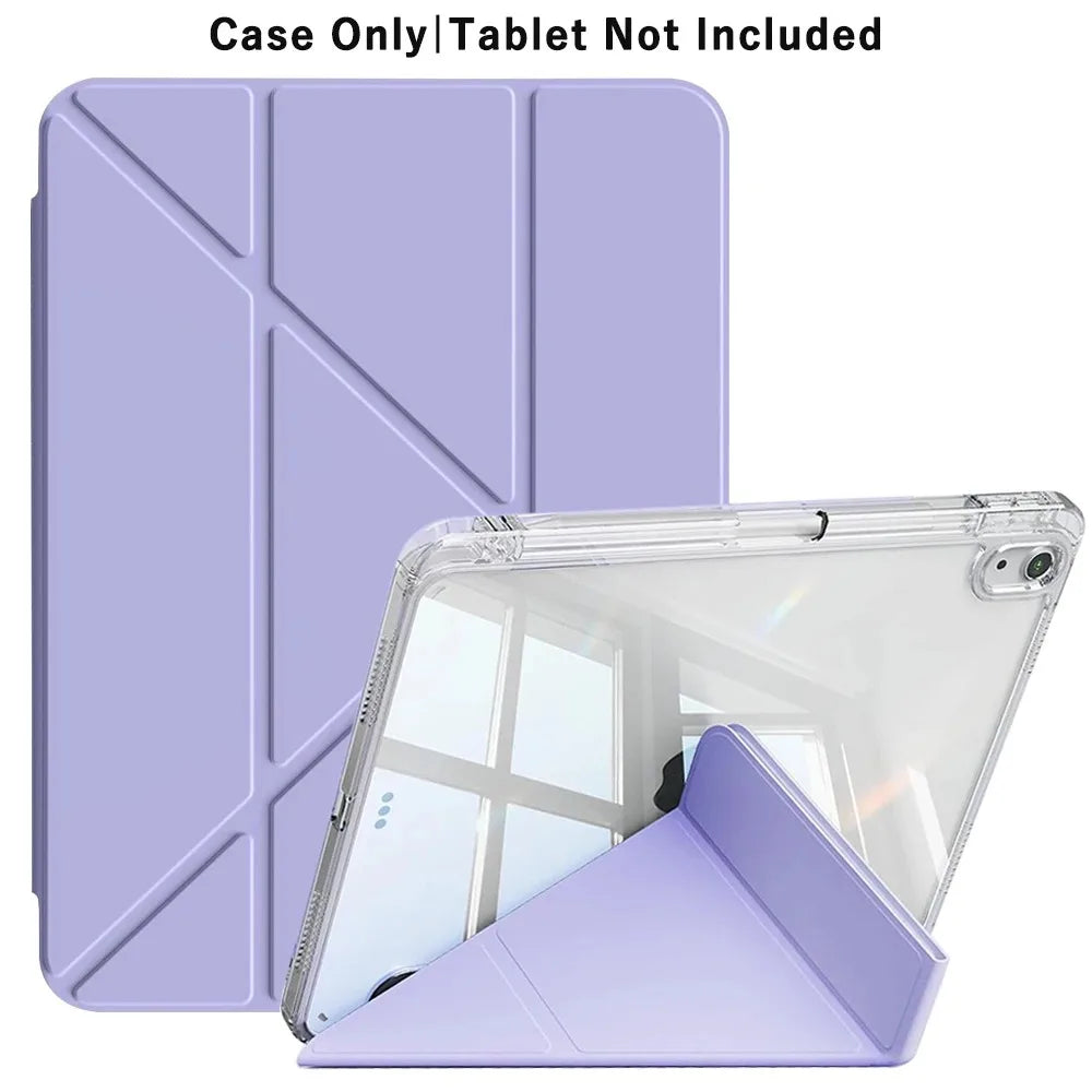Y-Fold iPad Case with Pencil Holder – Air 11" M3 M2 10th 11th Gen Tablet Case Axl purple iPad A19 12th 2026