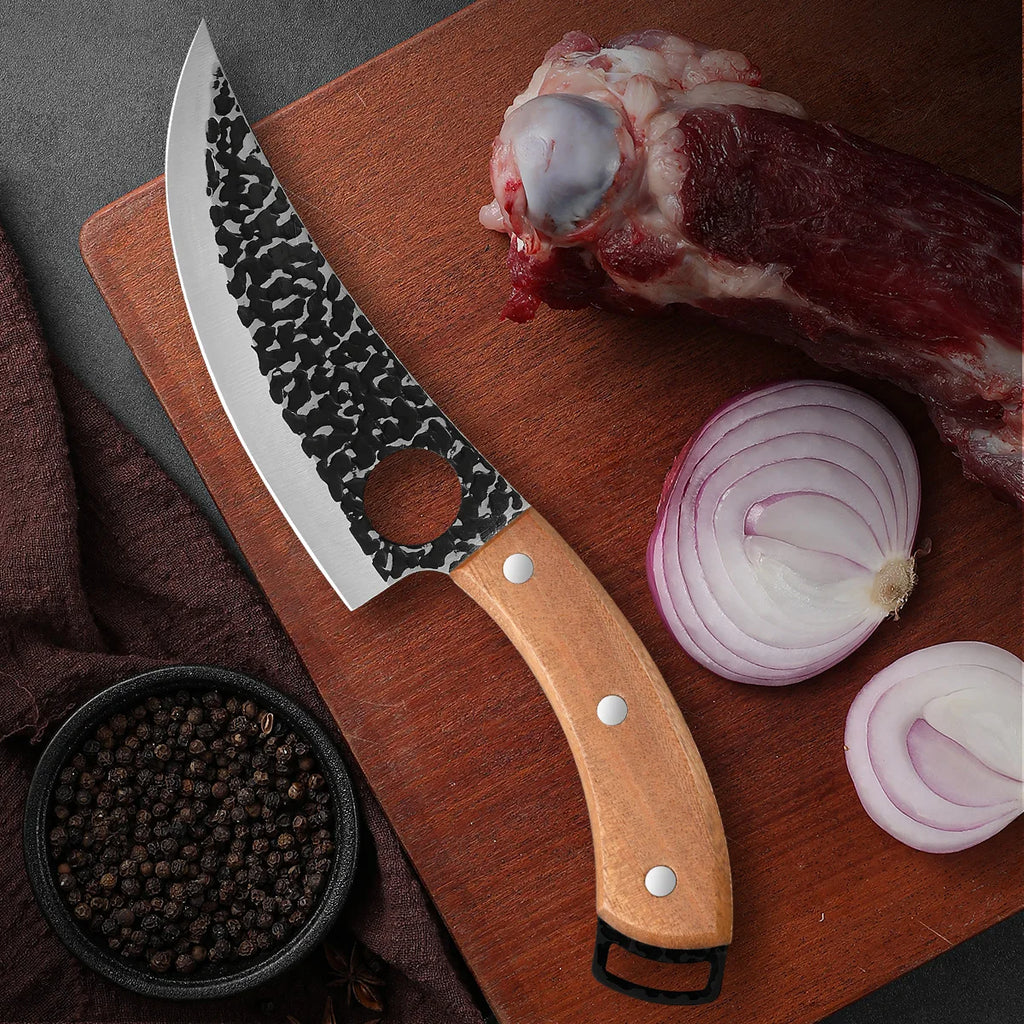 Handmade Forged Chef Knife – Meat Cleaver & Boning Knife Kitchen Chef Knife Axl