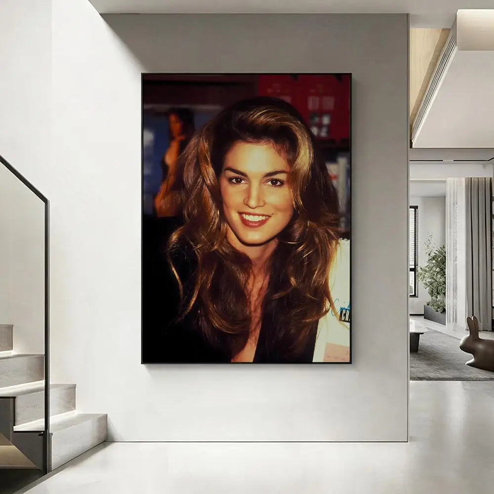 Cindy Crawford HD Art Poster – Aesthetic Wall Decor Wall Art Poster Axl White12 30X40cmNoframe