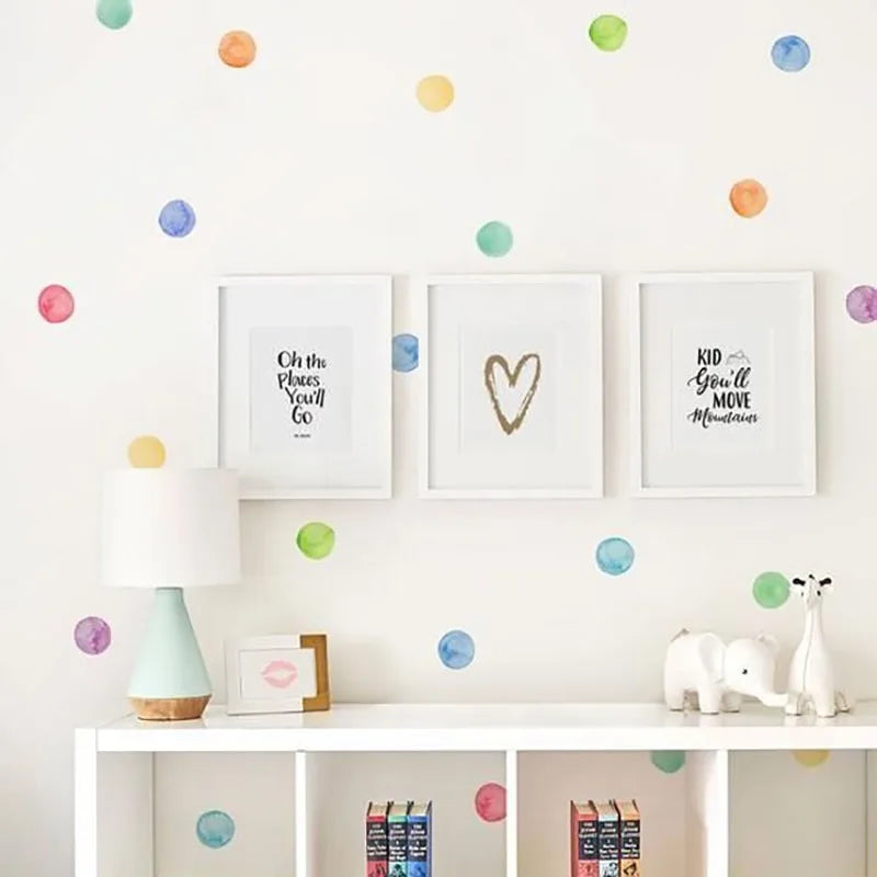 29 Pcs Baby Wall Decals – Colorful Dot Nursery Stickers Nursery Wall Decals Axl
