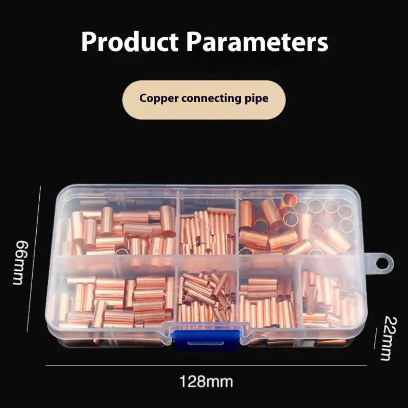 Copper Crimp Connector Kit – 7-Size Wire Ferrule Assortment Crimp Terminal Kit Axl