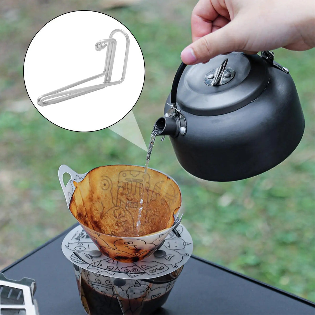 Stainless Steel Coffee Wire Skitter – Portable Drip Spout Coffee Drip Spout Axl