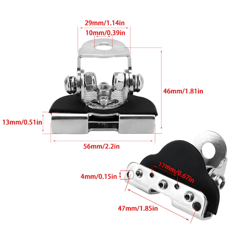 2pc Universal Hood LED Light Bracket – No-Drill Off-Road Mount LED Light Bracket Axl