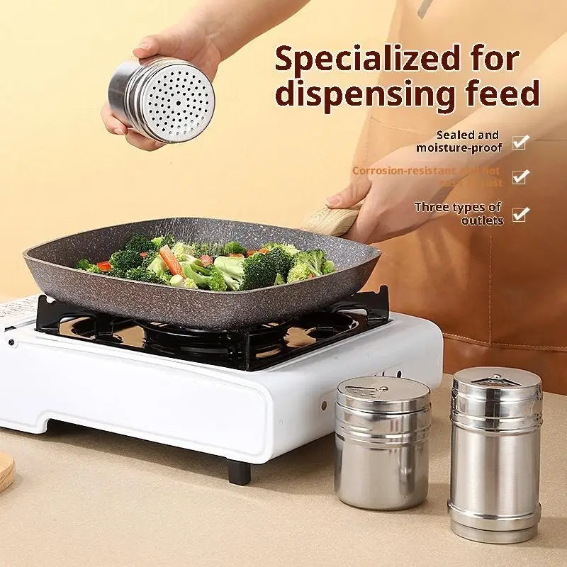 Stainless Steel Spice Shaker – Adjustable Holes & Rustproof Spice Shaker Axl
