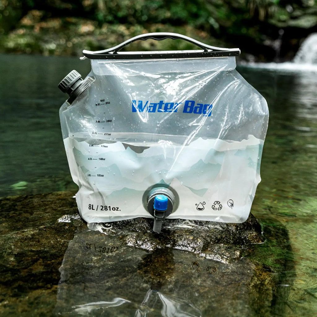 8L Foldable Camping Water Container Bag – Portable Canteen Foldable Water Container Axl