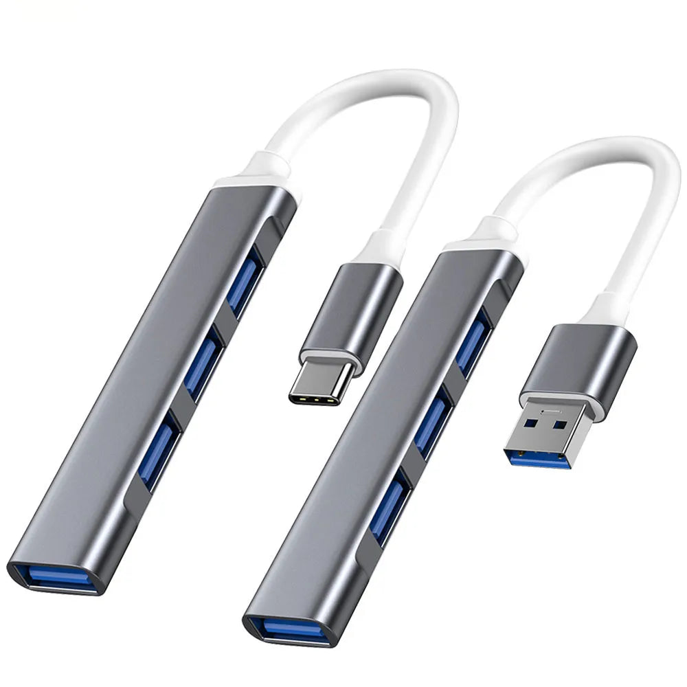 USB-C Hub 4-Port USB 3.0 Splitter OTG Adapter for MacBook & PC USB-C Hub Adapter Axl