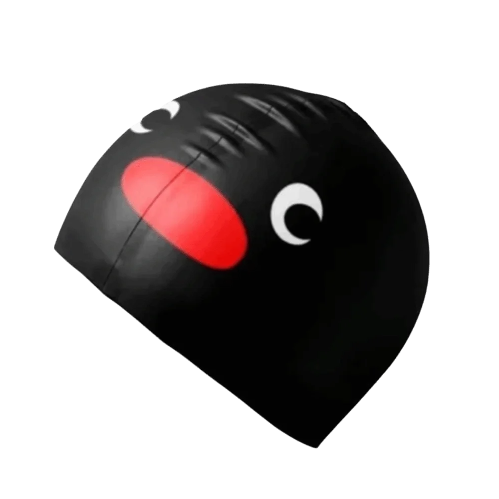 Penguin Silicone Swimming Cap – Waterproof Ear Protection Silicone Swim Cap Axl Black