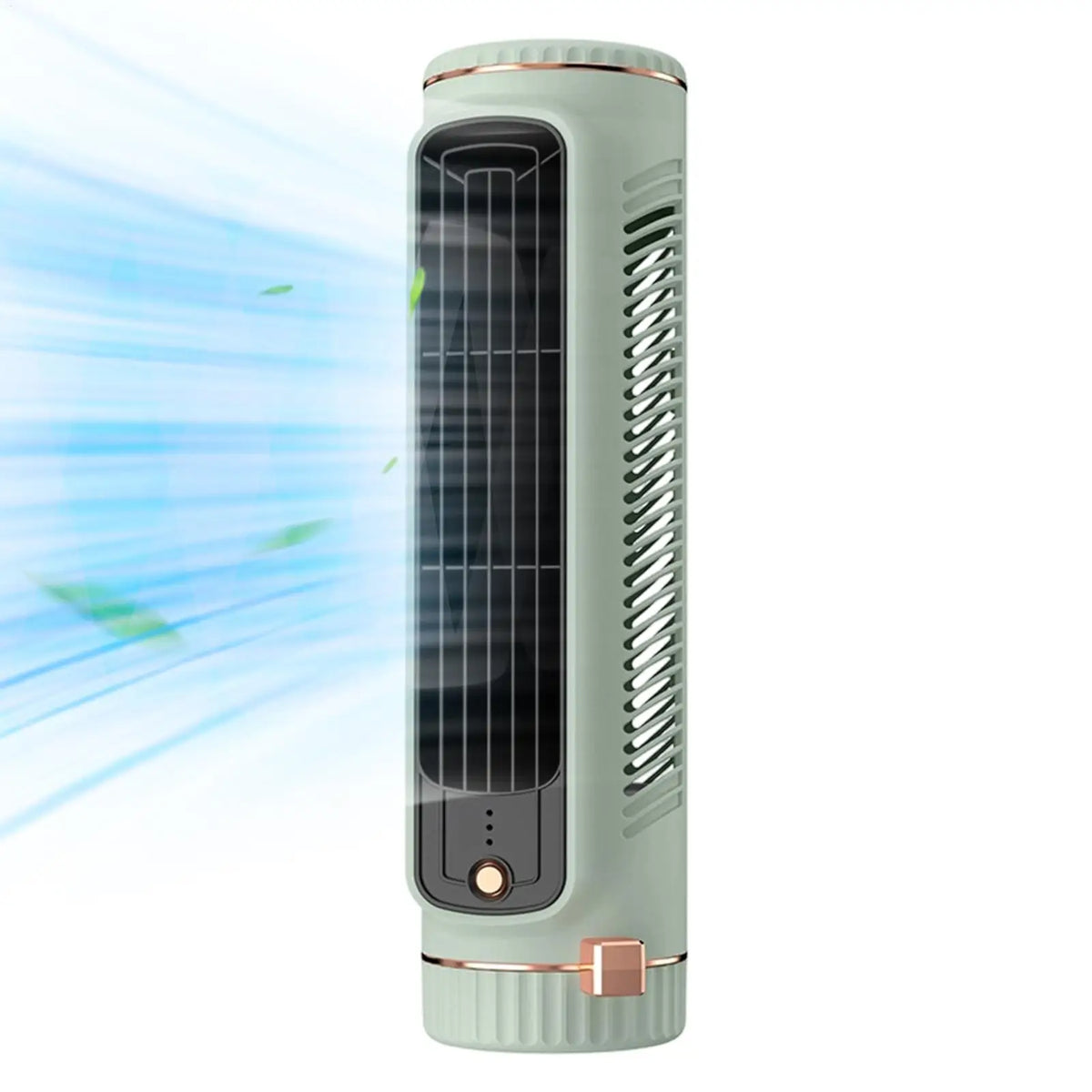 Mini Bladeless Tower Fan – USB Rechargeable, 3 Speed Portable Portable Tower Fan Axl