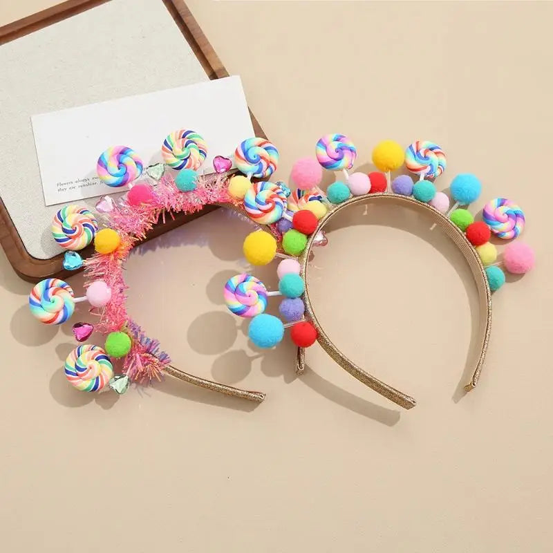 Cartoon Lollipop Hairband – Sweet Candy Princess Hair Accessory Fashion Hairband Axl