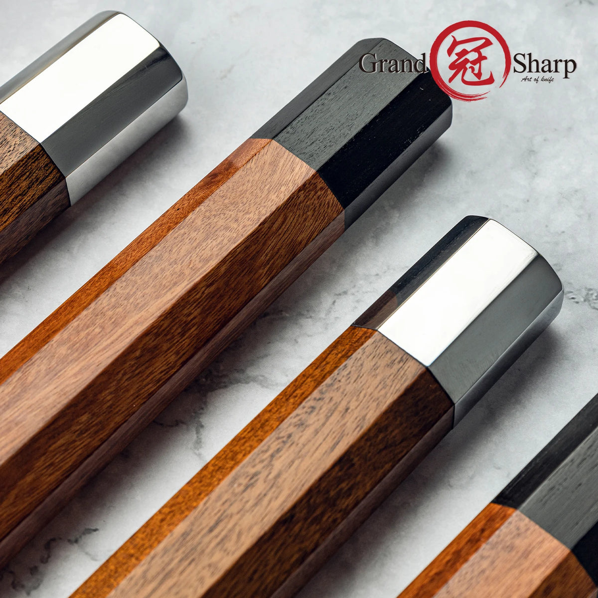 Octagonal Japanese Knife Handle – Natural African Mkuruti Wood DIY Knife Handle Blank Axl