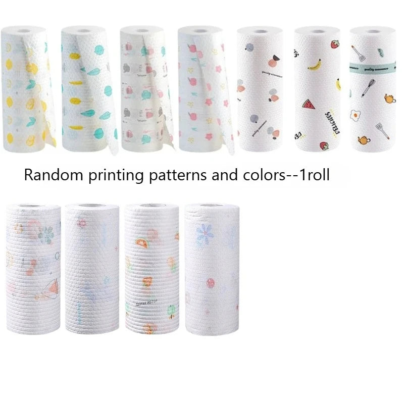 Washable Cotton Kitchen Paper Towels – 1 Roll, Reusable Reusable Kitchen Towels Axl 100pcs Per Roll