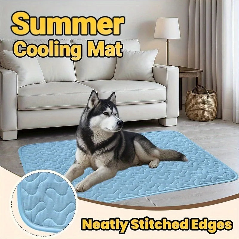 KEMORELA Dog & Cat Cooling Mat – Breathable Summer Ice Pad Pet Cooling Mat Axl