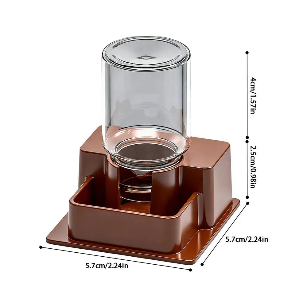 Reptile Water Fountain Dish – Terrarium Dispenser for Lizards Reptile Water Dispenser Axl Brown