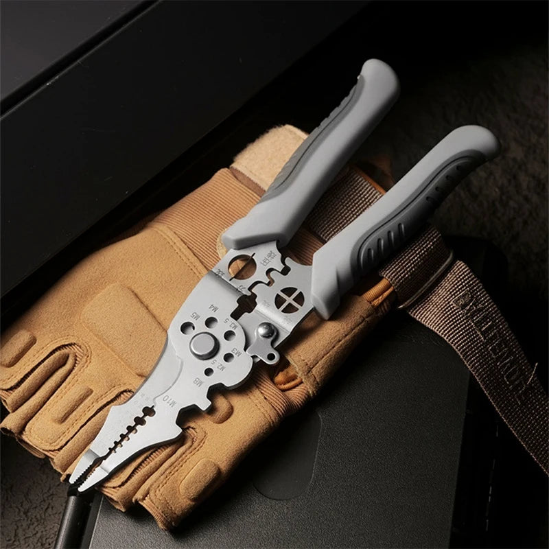 Wire Stripper Cable Cutter Pliers – Non-Slip Metal DIY Tool Wire Stripper Pliers Axl