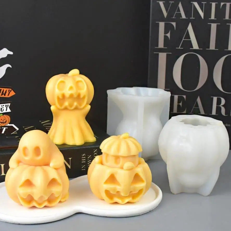 Halloween Silicone Mold – Ghost Pumpkin & Hand DIY Craft Silicone Craft Mold Axl