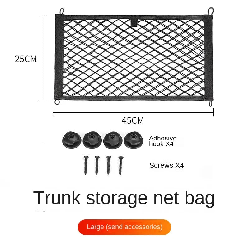 Car Trunk Mesh Organizer – Universal Seat Back Storage Net Car Trunk Organizer Axl large size 25X45CM