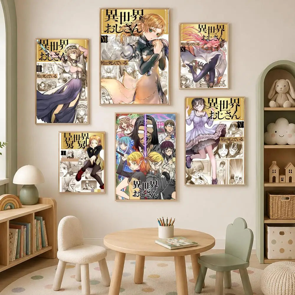 Isekai Uncle Anime Self-Stick HD PVC Wall Poster – Waterproof Anime Wall Poster Axl