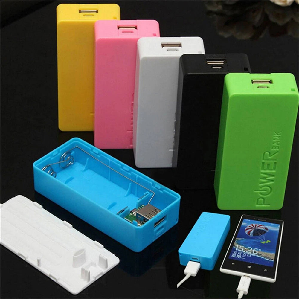 DIY 18650 Power Bank Case – 2-Slot Portable Charger Box Power Bank Case Axl