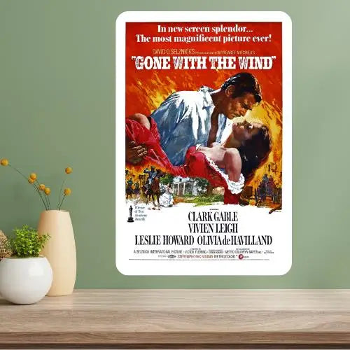 Gone with the Wind Vintage Metal Movie Poster Sign Metal Wall Sign Axl aluminum sign aluminum 20x30cm
