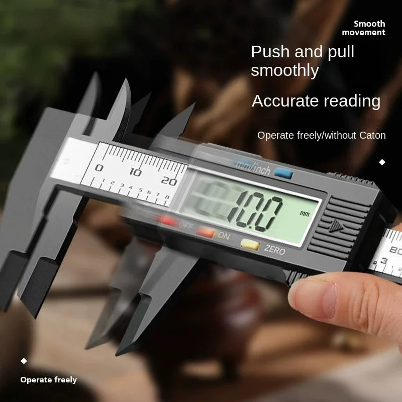 Digital Vernier Caliper 100mm/150mm – Carbon Fiber Gauge Tool Digital Caliper Axl