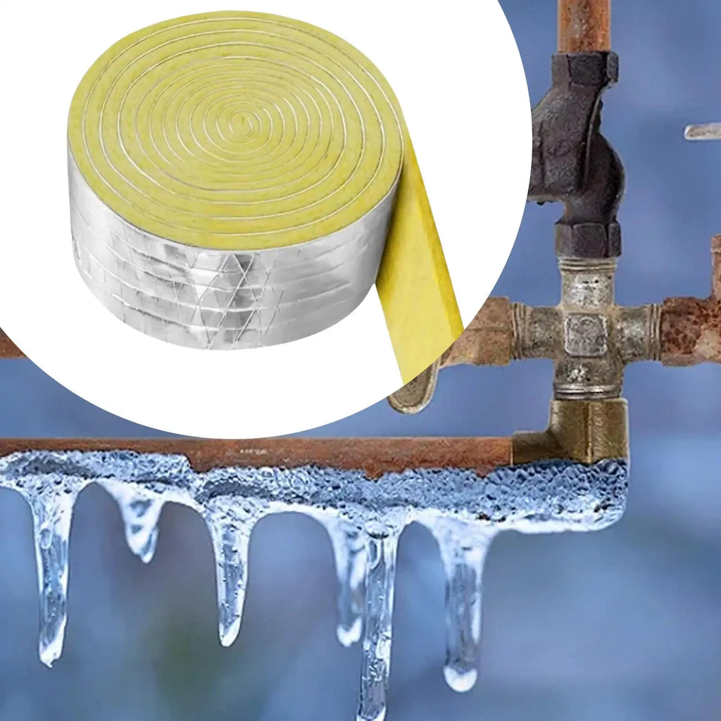 Self-Adhesive Glass Wool Insulation Tape – Pipe & HVAC Wrap Pipe Insulation Wrap Axl