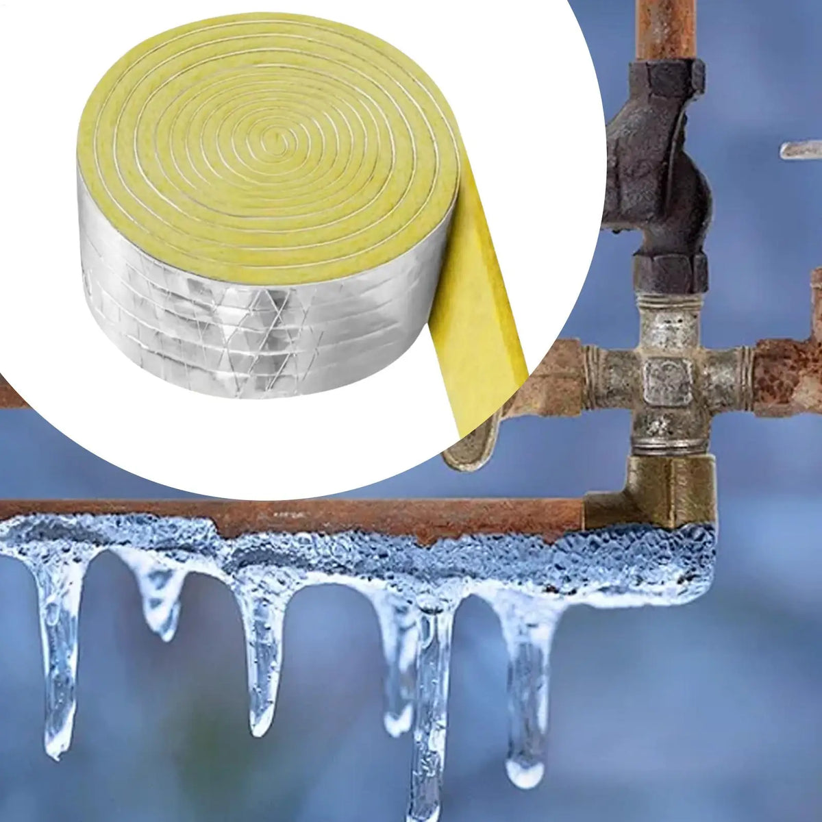 Self-Adhesive Glass Wool Insulation Tape – Pipe & HVAC Wrap Pipe Insulation Wrap Axl