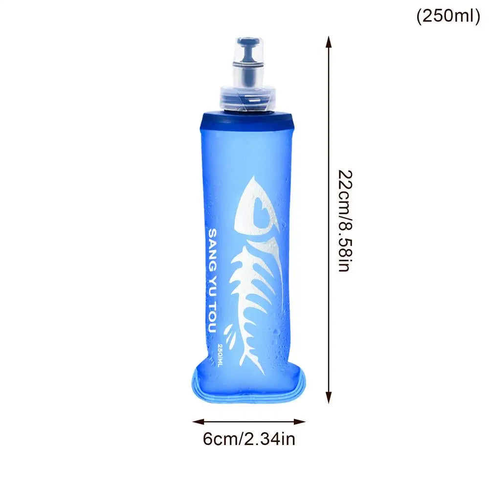Foldable TPU Water Bottle – Leakproof Soft Flask for Sports Foldable Water Bottle Axl 250ML