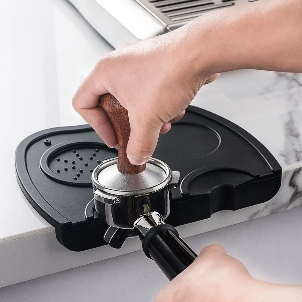 Silicone Espresso Tamper Mat Station – Non-Slip 51–58mm Holder Espresso Tamper Station Axl