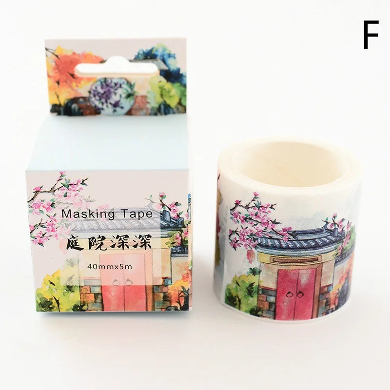 Vintage Decorative Washi Tape – DIY Scrapbooking & Journaling Decorative Washi Tape Axl F