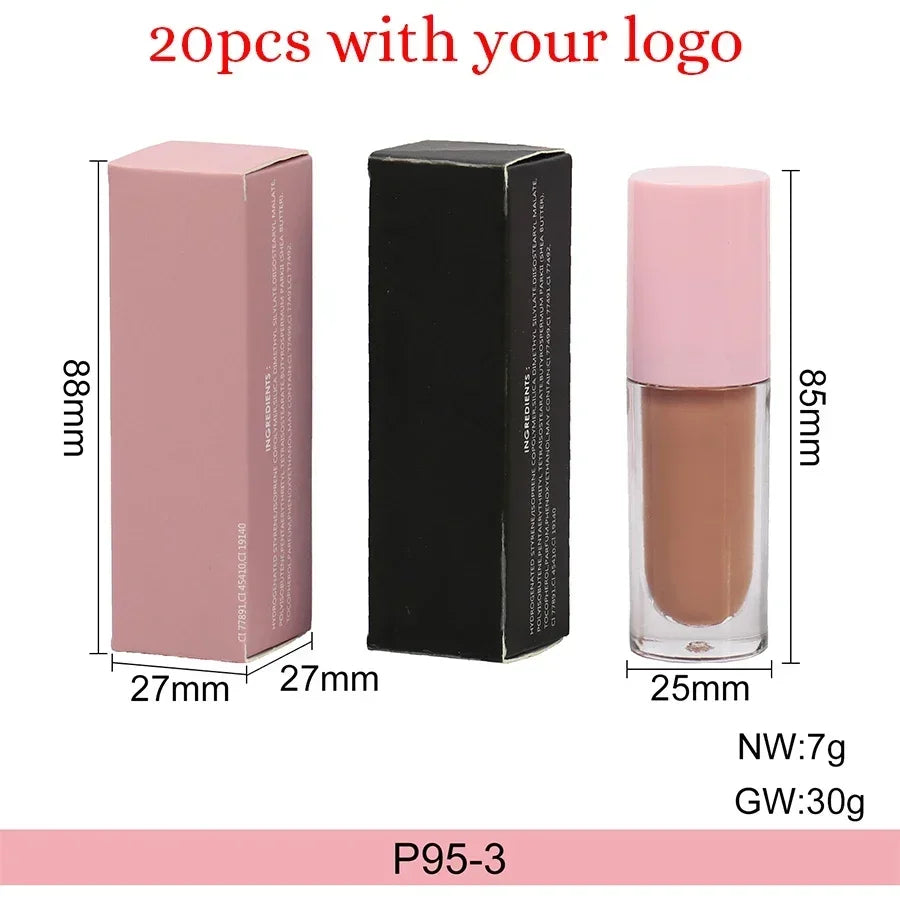 Nude Lip Gloss Big Brush Private Label Wholesale – 147+ Shades Lip Gloss Axl 20pcs with logo