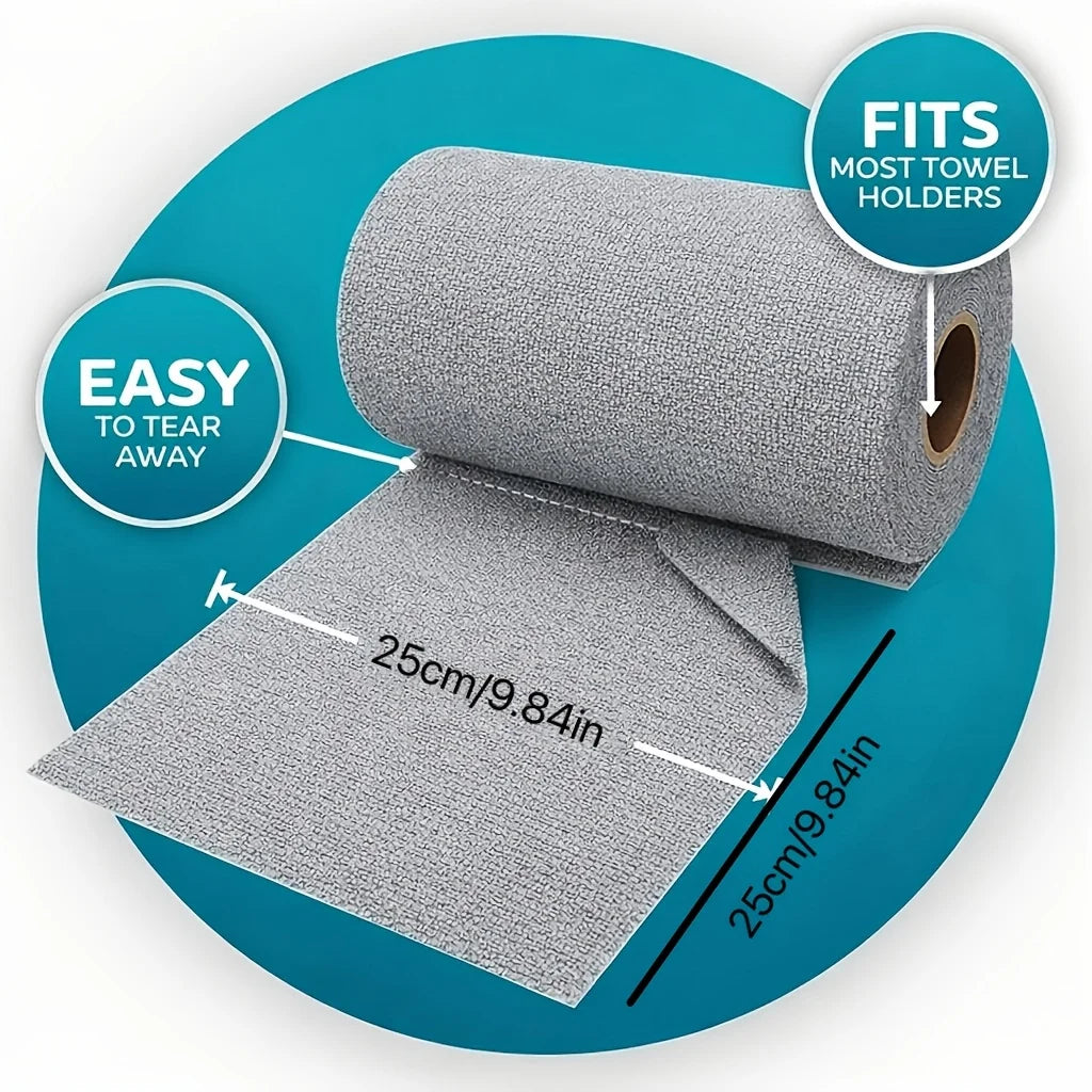 50-Pack Microfiber Cleaning Cloths – Lint-Free Reusable Wipes Microfiber Cleaning Cloths Axl