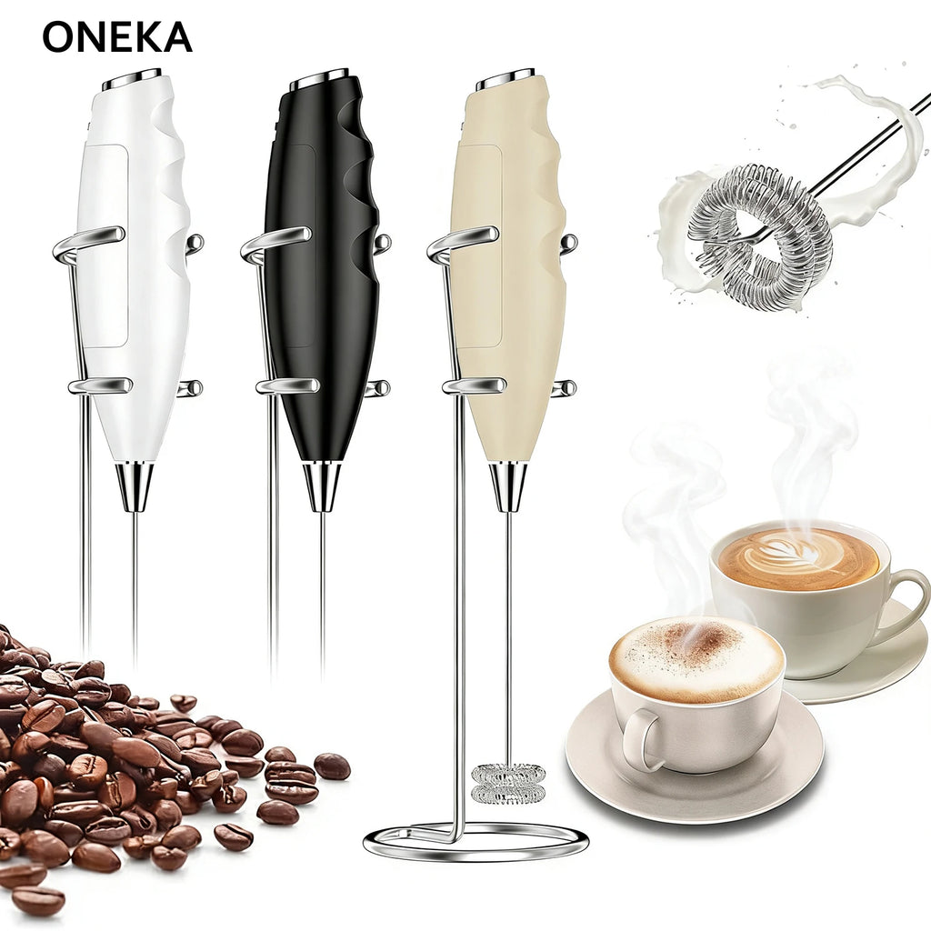 ONEKA Handheld Milk Frother – Mini Whisk for Coffee & Latte Handheld Milk Frother Axl