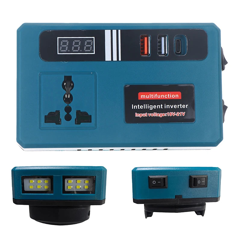 DC to 220V AC Portable Inverter – Dual USB Power Supply Portable Power Inverter Axl