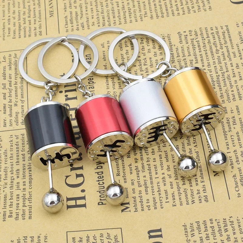 Mini Gear Shift Keychain – Metal Car Accessory for Enthusiasts Automotive Keychain Axl