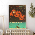 Soviet USSR CCCP Vintage Poster – Self-Adhesive Wall Sticker Art Wall Art Sticker Axl z1 10x15cm No Frame
