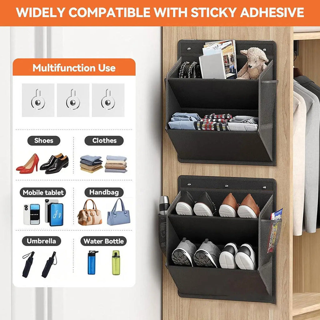 Adhesive Wall Shoe Rack – Space-Saving Organizer for RV & Home Wall Shoe Organizer Axl