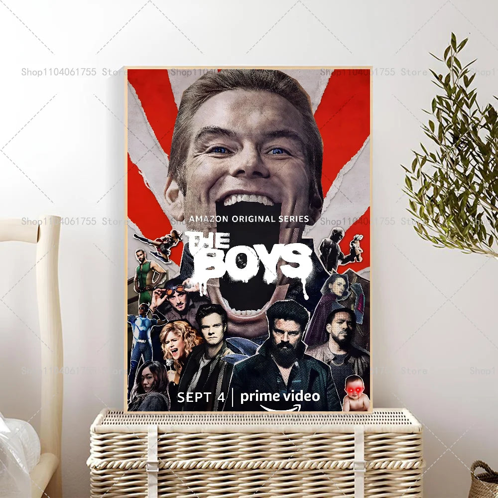The Boys TV Show Poster – Self-Adhesive Waterproof Wall Art Wall Art Poster Axl z1 40x60cm No Frame