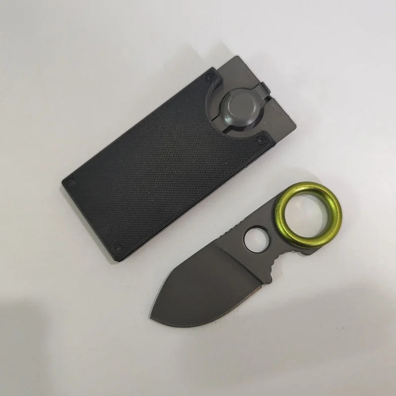 Portable Mini Fixed Blade EDC Pocket Knife – Keychain Knife Fixed Blade Pocket Knife Axl