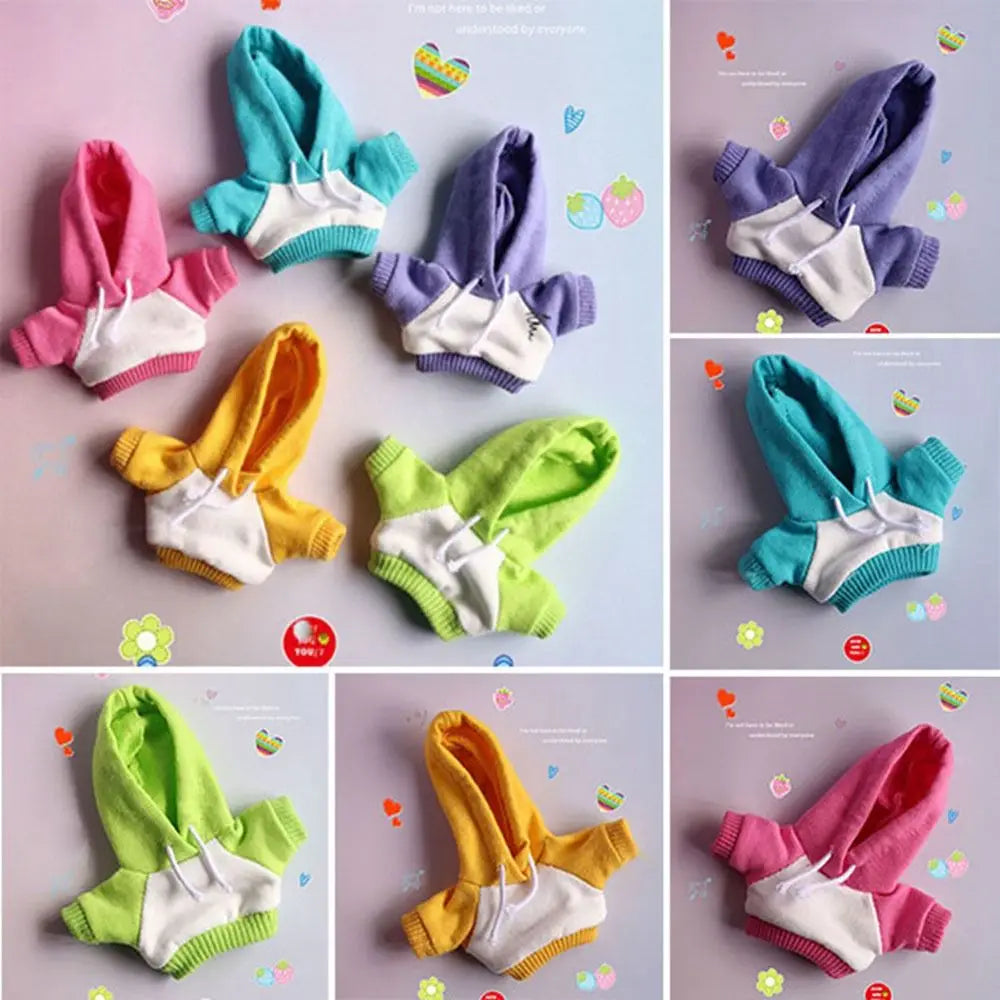 Handmade Hoodie for 10cm Cotton Dolls – Sweatshirt Outfit Doll Clothing Axl