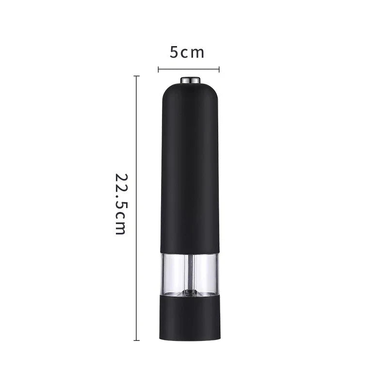 KEMORELA Electric Salt & Pepper Grinder – Adjustable Spice Mill Electric Spice Grinder Axl BLACK