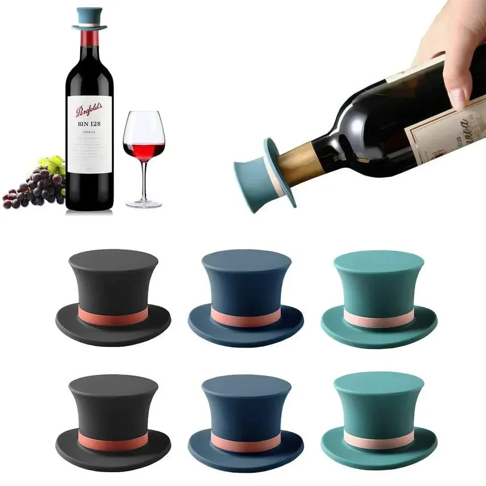 Magic Hat Silicone Wine Bottle Stopper – Airtight Cork Seal Wine Bottle Stopper Axl