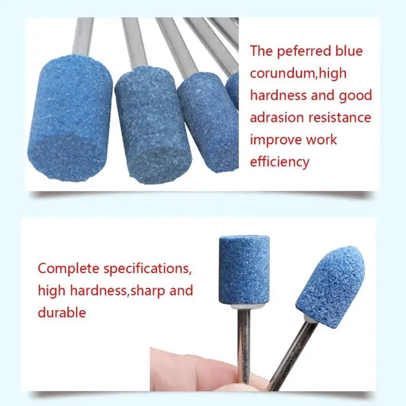 10-Pc Abrasive Mounted Stone Set for Rotary Power Tools Abrasive Grinding Bits Axl