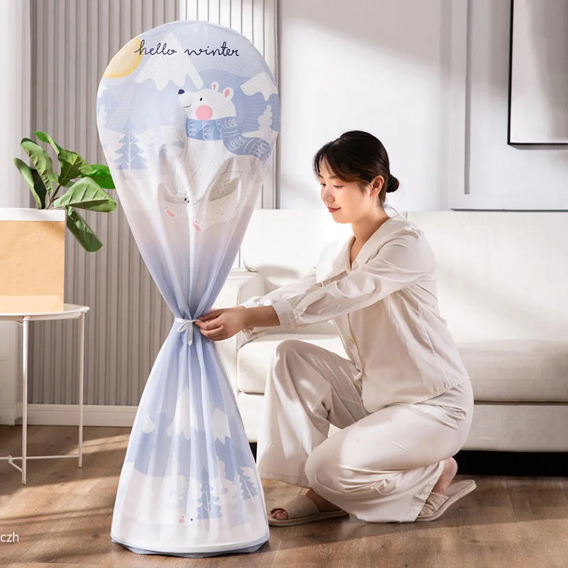 Electric Stand Fan Dustproof Cover – Waterproof & Washable Fan Dust Cover Axl